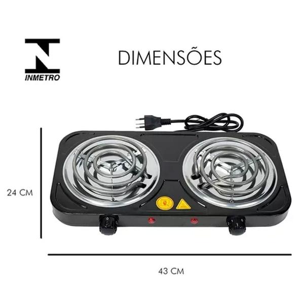 Imagem de Fogão Cooktop Elétrica 5 Temperaturas 2 Bocas