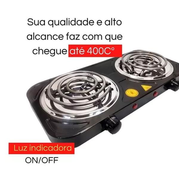 Imagem de Fogão Cooktop Elétrica 5 Temperaturas 2 Bocas