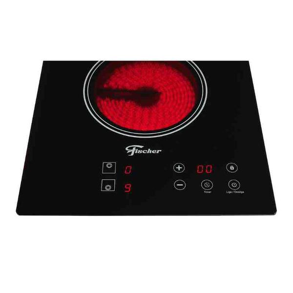 Imagem de Fogão Cooktop Elétrico 2 Bocas Touch Vitrocerâmica Fischer