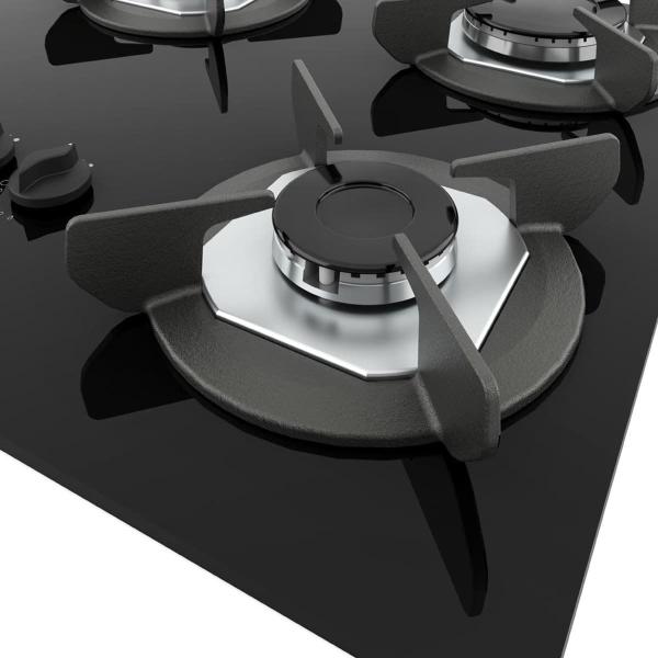 Imagem de Fogão Cooktop Elétrico 5 Bocas Inox Mesa Em Vidro Safe Nardelli