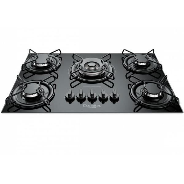 Imagem de Fogão Cooktop Esmaltec Gourmet 5085 5Q TRIPLA CHAMA Preto Bivolt