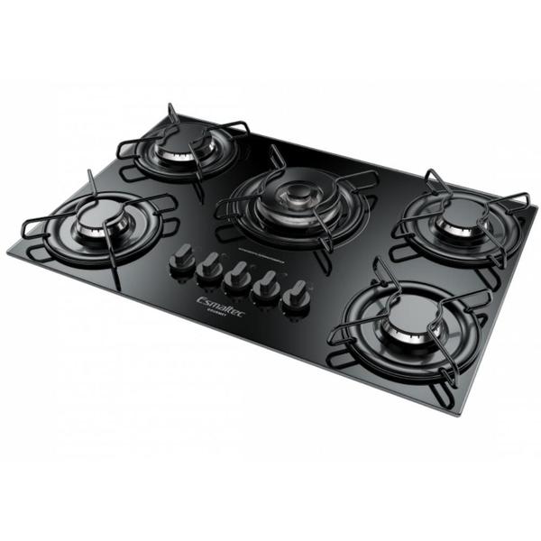 Imagem de Fogão Cooktop Esmaltec Gourmet 5085 5Q TRIPLA CHAMA Preto Bivolt