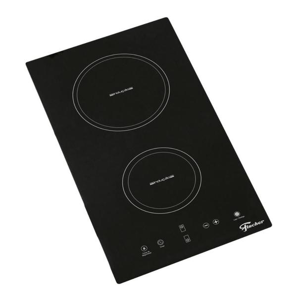 Imagem de Fogão Cooktop Fischer 2 queimadores bocas Por Indução Mesa Vitrocerâmica 220v