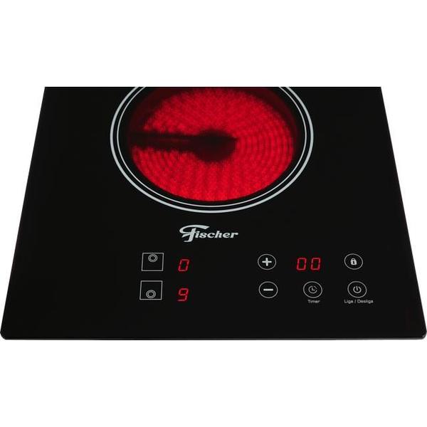 Imagem de FOGAO COOKTOP FISCHER 2Q ELETRICO MESA VITROCERAMICA TOUH 220v