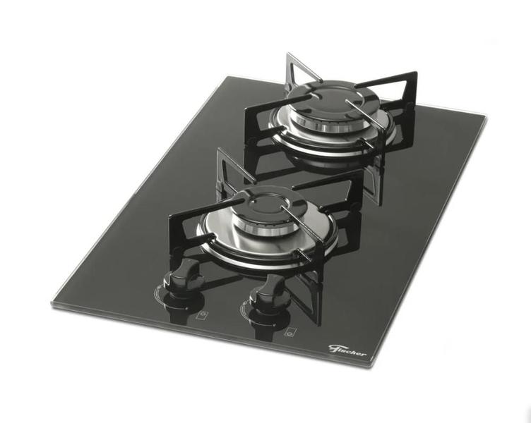 Imagem de Fogão Cooktop Fischer 2Q Gás Mesa Vidro Bivolt