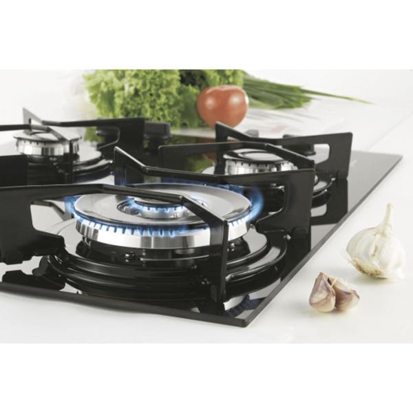 Imagem de Fogao cooktop fischer 4 bocas tripla chama fit line gas vidro preto