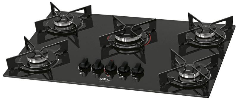 Imagem de Fogão Cooktop Fischer 5 Bocas Fit Line 26343-57174