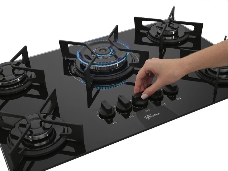 Imagem de Fogão Cooktop Fischer 5 Bocas Tripla Chama Fit Line 36340-102674