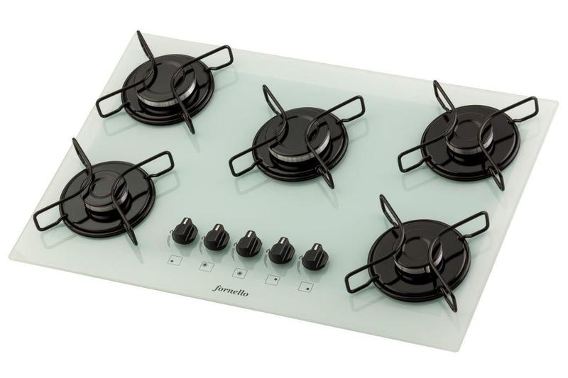 Imagem de Fogão Cooktop Fornello 5 Bocas Branco Automático