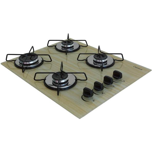 Imagem de Fogão Cooktop Gás 4 Bocas Ultra Chama 127v/220v Amadeirado 