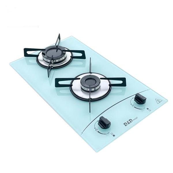 Imagem de Fogão cooktop Gás D&D 2 bocas Branco acendimento automático