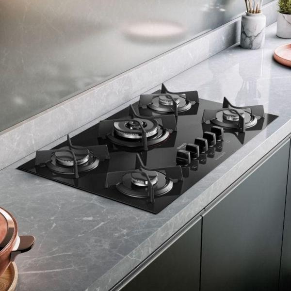 Imagem de Fogão Cooktop Gás Dako 5 Bocas Queimador Tripla Chama Biv