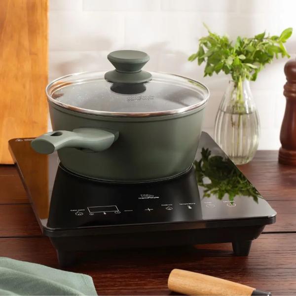 Imagem de Fogão Cooktop Portátil Indução 220v Elétrico Smart Bancada