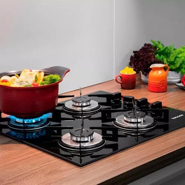 Imagem de Fogão Cooktop Suggar Esmaltado 4 bocas VP a gas