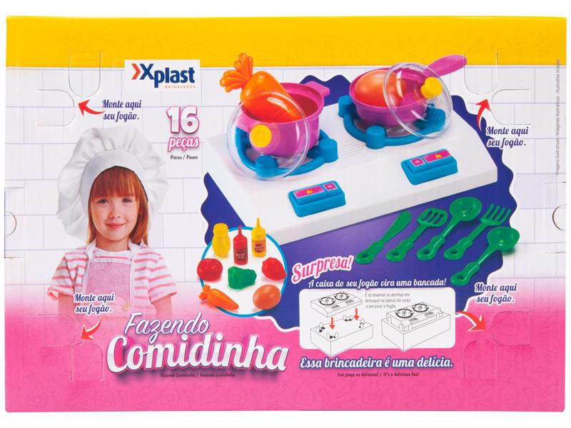 Imagem de Fogão de Brinquedo Fazendo Comidinha 16 Peças