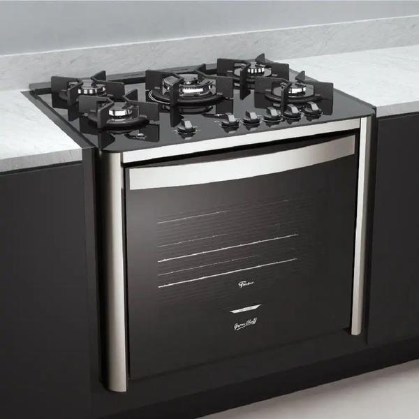 Imagem de Fogão de Embutir Fischer 5 Bocas Gran Cheff Silver - 127 Volts