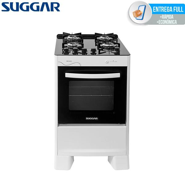 Fogão De Piso 4 Bocas Mesa Vidro Neo Glass Suggar Bivolt