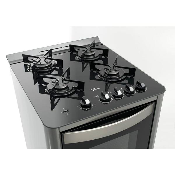 Imagem de Fogão De Piso Fischer 4 Bocas Gran Cheff Silver Bivolt