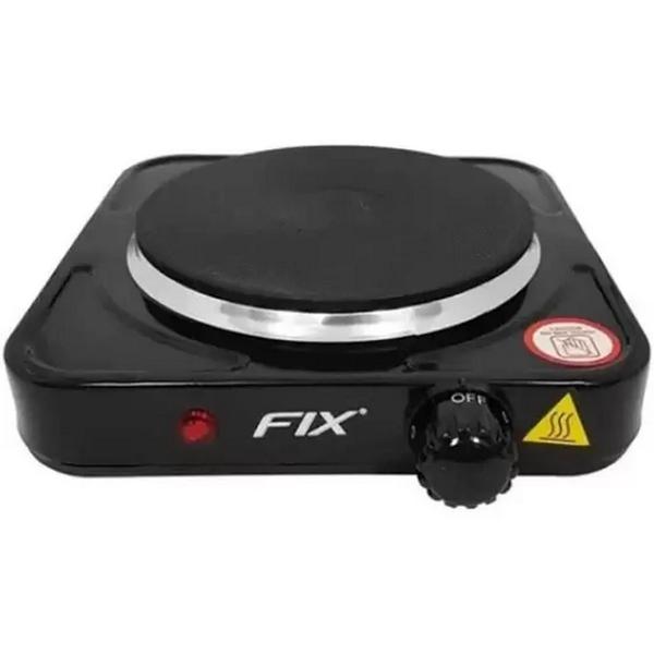 Imagem de Fogão Elétrico 1 Boca 5 Temperaturas Disco Hotplate De Mesa Cooktop 1000W FIX Preto 110V