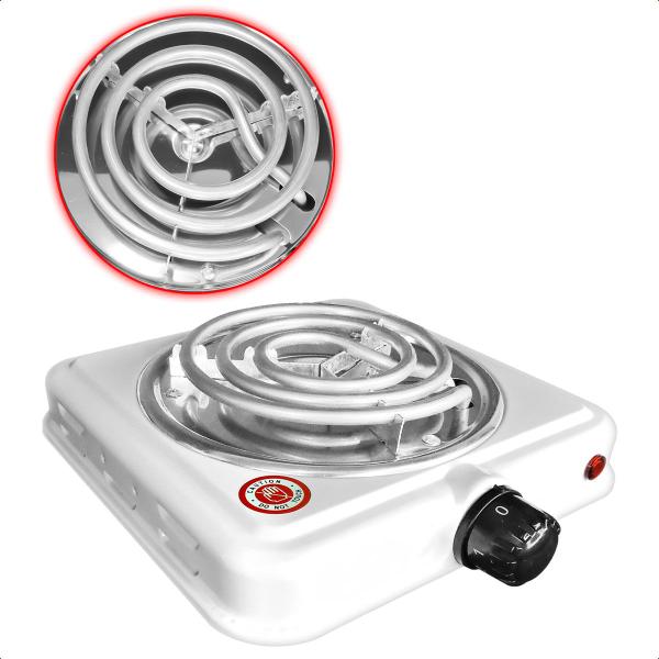 Imagem de Fogão Elétrico 127V Portátil De Mesa Fogareiro Camping Cooktop 1 Boca 1000W