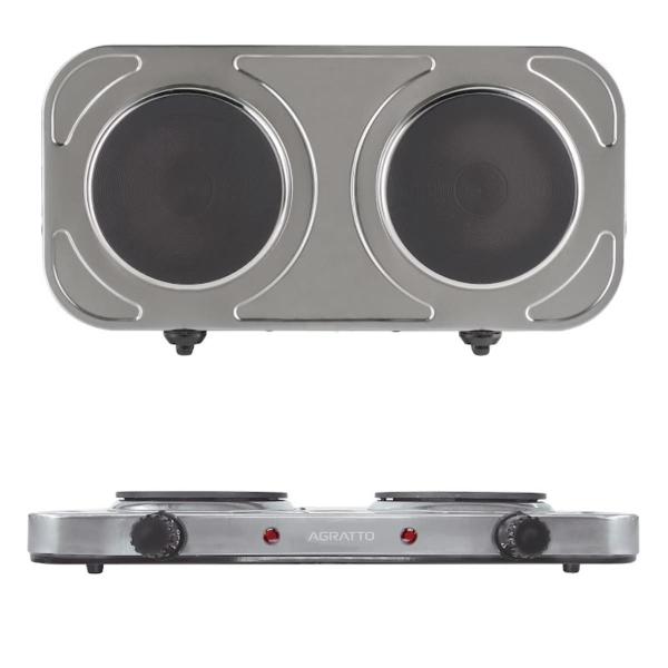 Imagem de Fogão Elétrico De Mesa Cooktop 2 Bocas Prato Agratto 110/220