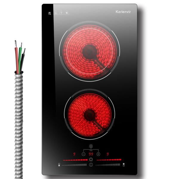 Imagem de Fogão Elétrico Karienvir 2 Queimadores 3200W - 240V com Trava de Segurança