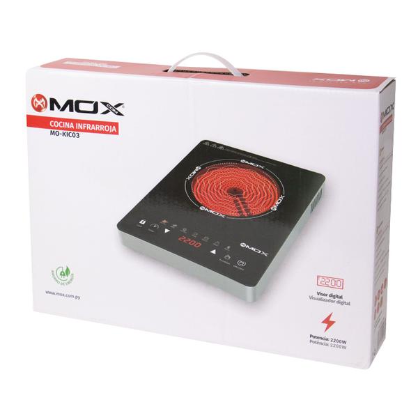 Imagem de Fogao Eletrico Mox MO-KIC03 - 2200W - 1 Boca - Infravermelho - 220V - Preto