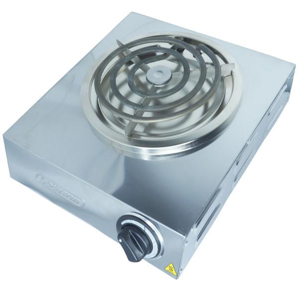 Imagem de Fogão Elétrico Profissional Portátil Mesa 1 Boca 220mm 1500W Esmeralda Inox Resistência Cotherm