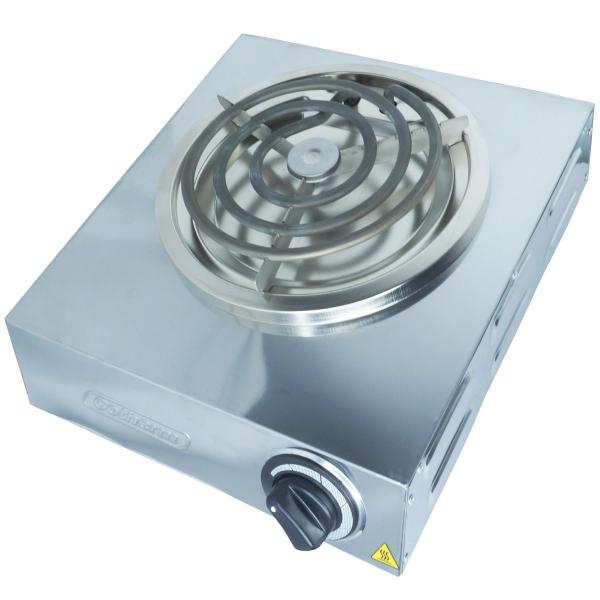 Imagem de Fogão Elétrico Profissional Portátil Mesa 1 Boca 220mm 1500W Esmeralda Inox Resistência Cotherm