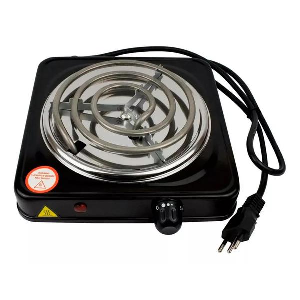 Imagem de Fogão Fogareiro Cooktop Elétrica Startools Portátil Branco Preto 127v 1 Boca