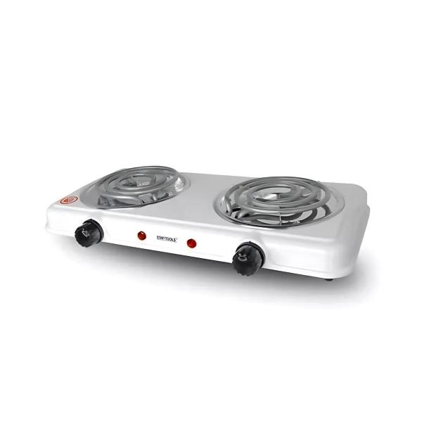 Imagem de Fogão Fogareiro Cooktop Elétrico 2000 Watts 127V 2 Bocas 5 Temperaturas