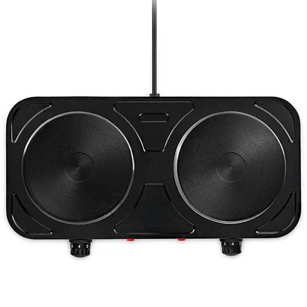 Imagem de Fogão Fogareiro Elétrico 2000w Cooktop Panela 2 Bocas Disco