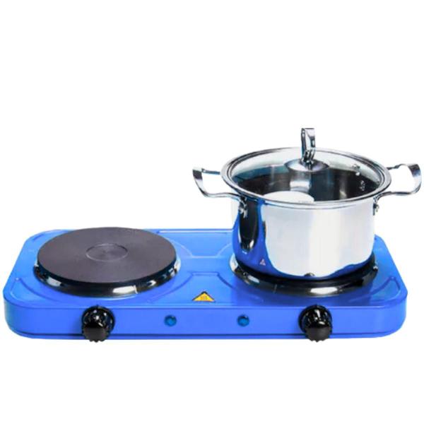 Imagem de Fogão Fogareiro Elétrico 2000w Cooktop Panela 2 Bocas Disco