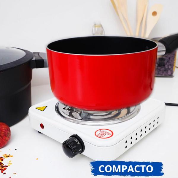 Imagem de Fogão Fogareiro Elétrico Portátil 1 Boca 110V Fogão Portátil de Mesa Camping Importado