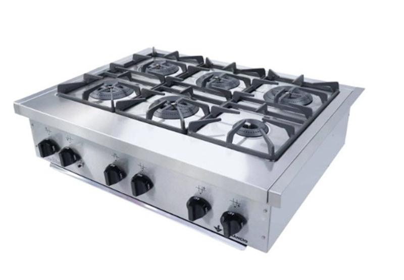 Imagem de Fogão Gás Industrial Inox Don Bidone Cooktop FDB6M Venâncio