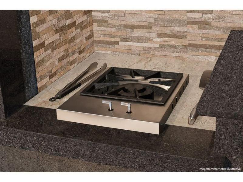 Imagem de Fogão Guindani Cooktop De Embutir Queimador Duplo 32Cm 304