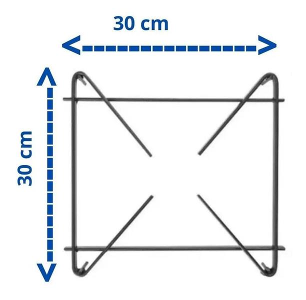 Imagem de Fogão Industrial 2 Bocas  Alta Pressão Em Aço Inox Grelhas 30x30 Perfil 04 Com Kit Gás Incluso