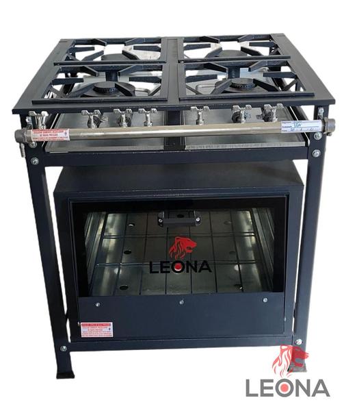Fogão Industrial 4 Bocas 30x30 P7 Forno 85 Lts Tampa Vidro - MR FOGOES Imagem de Fogão Industrial 4 Bocas 30x30 P7 Forno 85 Lts Tampa Vidro