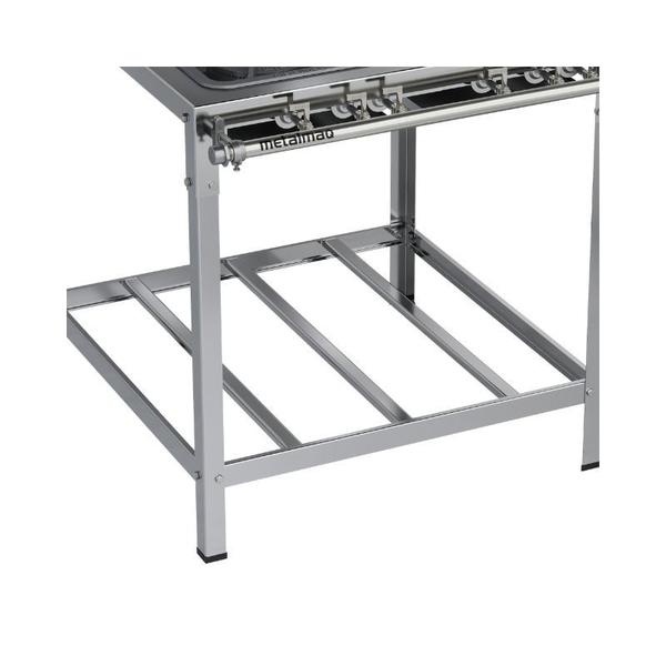 Fogão Industrial 4 bocas 30x30 S2010 Aço Inox Metalmaq Imagem de Fogão Industrial 4 bocas 30x30 S2010 Aço Inox Metalmaq