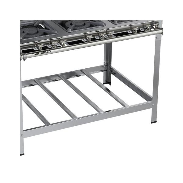 Imagem de Fogão Industrial 6 Bocas 30x30 Aço Inox Metalmaq