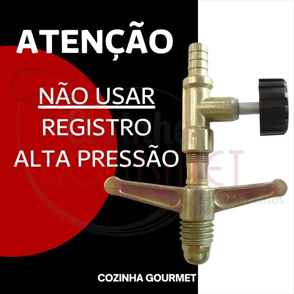 Imagem de Fogão Industrial 6 Bocas Misto Baixa Pressão 30x30 Cozinha Gourmet