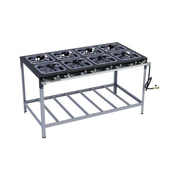 Fogão Industrial 8 Bocas 30X30 Alta Pressão S2000 Metalmaq Imagem de Fogão Industrial 8 Bocas 30X30 Alta Pressão S2000 Metalmaq