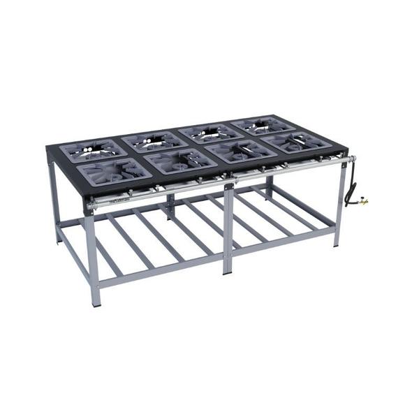 Fogão Industrial 8 bocas 40X40 Luxo Alta Pressão Metalmaq Imagem de Fogão Industrial 8 bocas 40X40 Luxo Alta Pressão Metalmaq