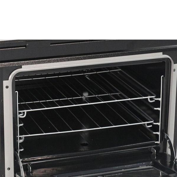 Imagem de Fogão Industrial Azul com Forno Branco 2 Bocas Duplas Bravo BR2BF - Venâncio