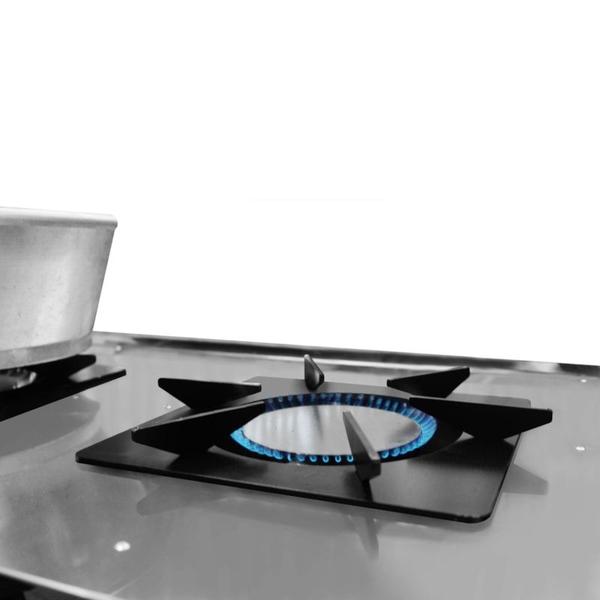 Fogão Indutrial 2 Bocas de Mesa Inox a gás 79x56cm Metvisa - FGIM2B Imagem de Fogão Indutrial 2 Bocas de Mesa Inox a gás 79x56cm Metvisa - FGIM2B
