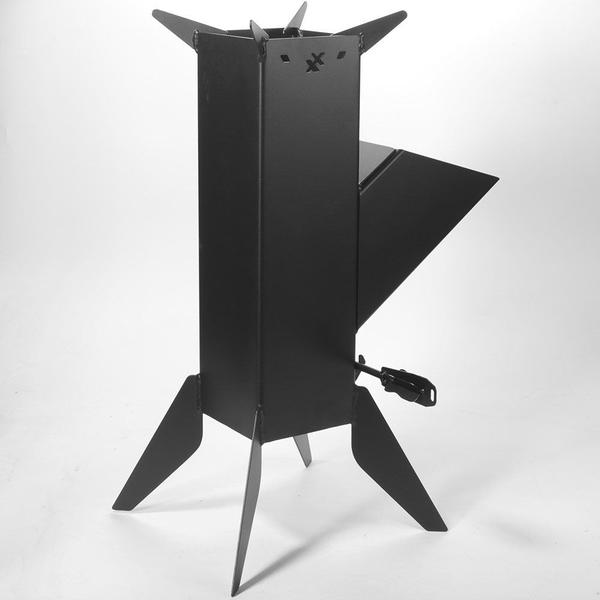 Fogão Lenha Portátil Rocket Stove Grande Tubo 15x15Cm Esp2.6mm - Maxx Diamond Imagem de Fogão Lenha Portátil Rocket Stove Grande Tubo 15x15Cm Esp2.6mm