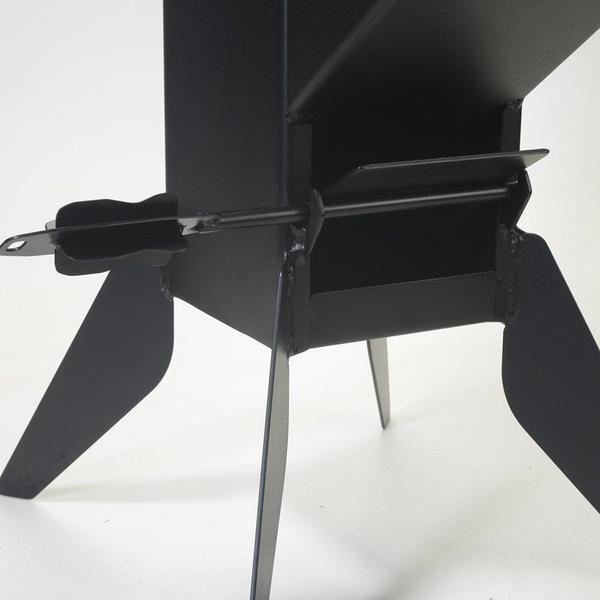 Fogão Lenha Portátil Rocket Stove Grande Tubo 15x15Cm Esp2.6mm - Maxx Diamond Imagem de Fogão Lenha Portátil Rocket Stove Grande Tubo 15x15Cm Esp2.6mm