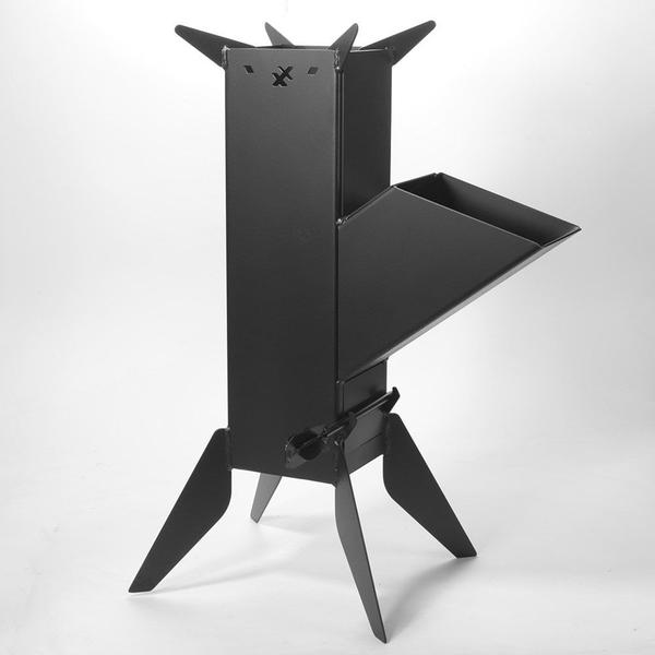 Fogão Lenha Portátil Rocket Stove Grande Tubo 15x15Cm Esp2.6mm - Maxx Diamond Imagem de Fogão Lenha Portátil Rocket Stove Grande Tubo 15x15Cm Esp2.6mm