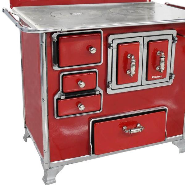Fogão Lenha Venâncio Tradicional Vermelho Gabinete Nº02 Lado Direito Porta Dupla Com Tampa 2GDTVRPD Imagem de Fogão Lenha Venâncio Tradicional Vermelho Gabinete Nº02 Lado Direito Porta Dupla Com Tampa 2GDTVRPD