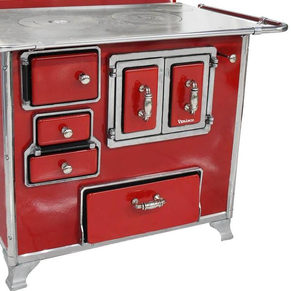 Fogão Lenha Venâncio Tradicional Vermelho Gabinete Nº02 Lado Direito Porta Dupla Com Tampa 2GDTVRPD Imagem de Fogão Lenha Venâncio Tradicional Vermelho Gabinete Nº02 Lado Direito Porta Dupla Com Tampa 2GDTVRPD